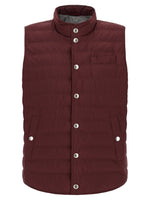 Maroon Sleeveless Jacket 1