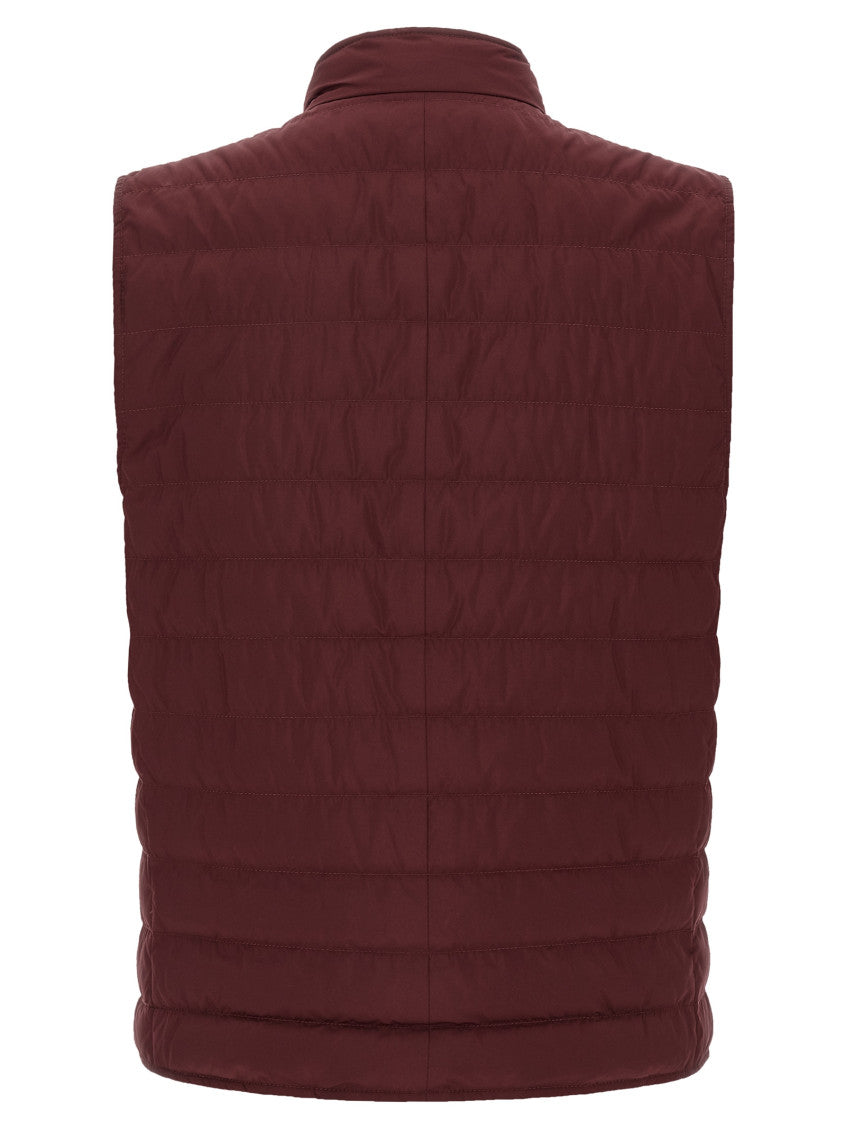 Maroon Sleeveless Jacket 2
