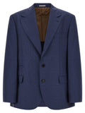 Blue Notched Lapel Blazer 1