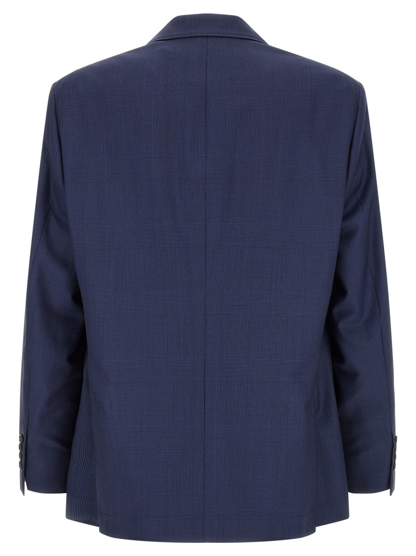 Blue Notched Lapel Blazer 2