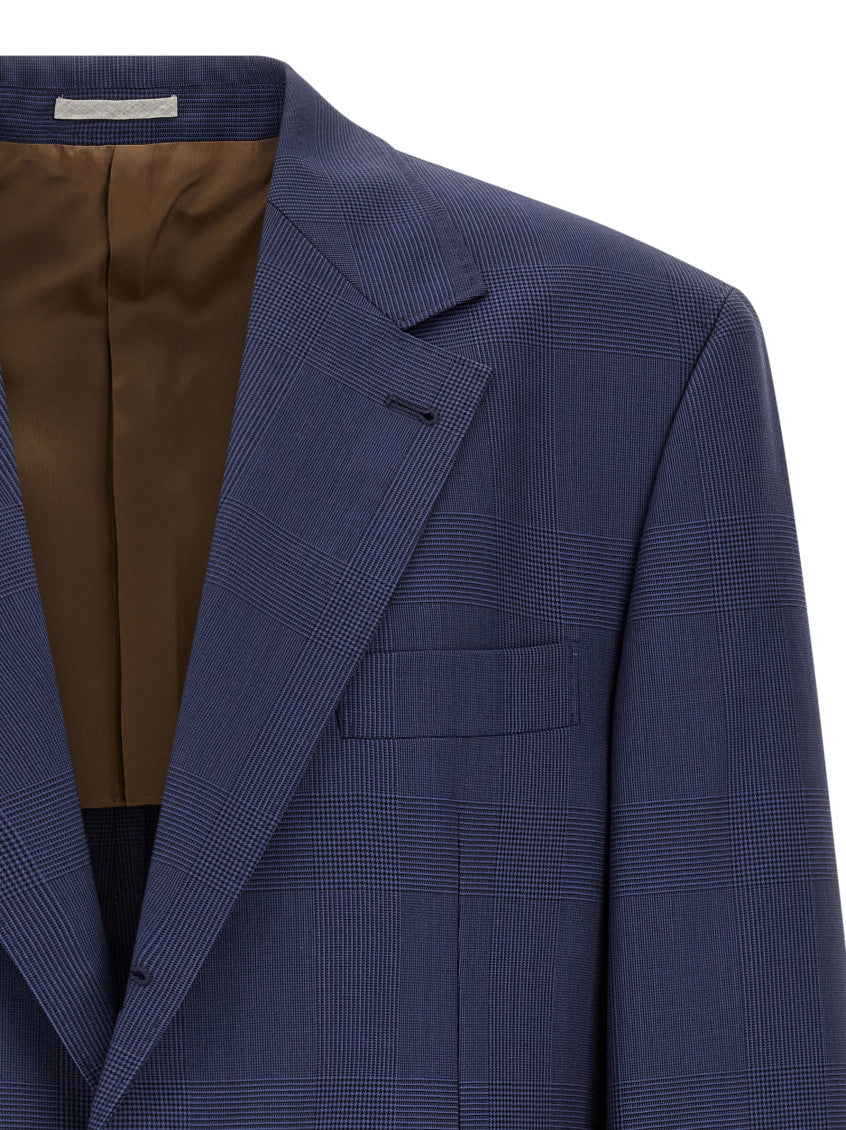 Blue Notched Lapel Blazer 3