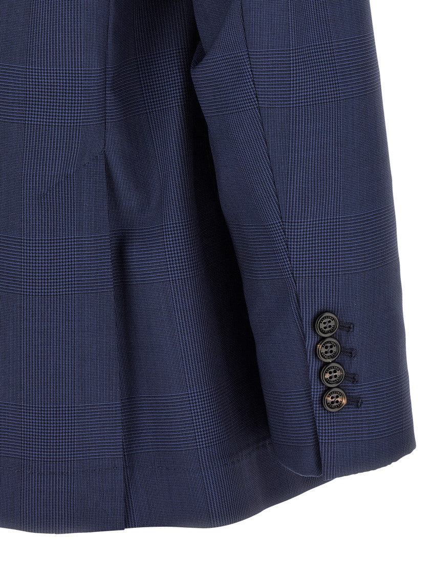 Blue Notched Lapel Blazer 4
