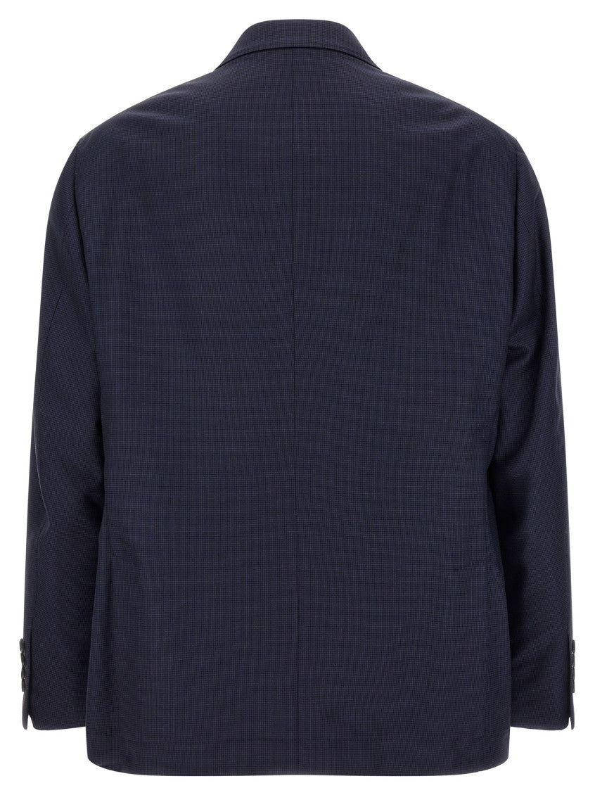 Blue Notched Lapel Blazer 2