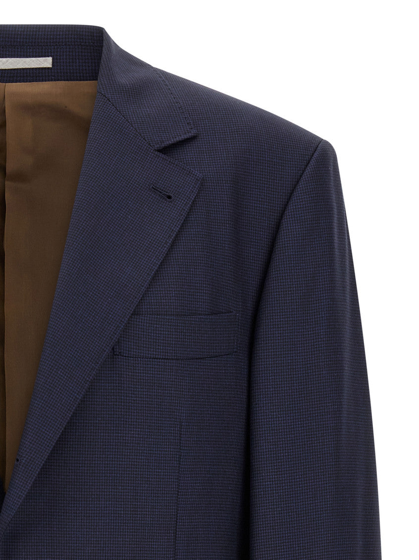 Blue Notched Lapel Blazer 3