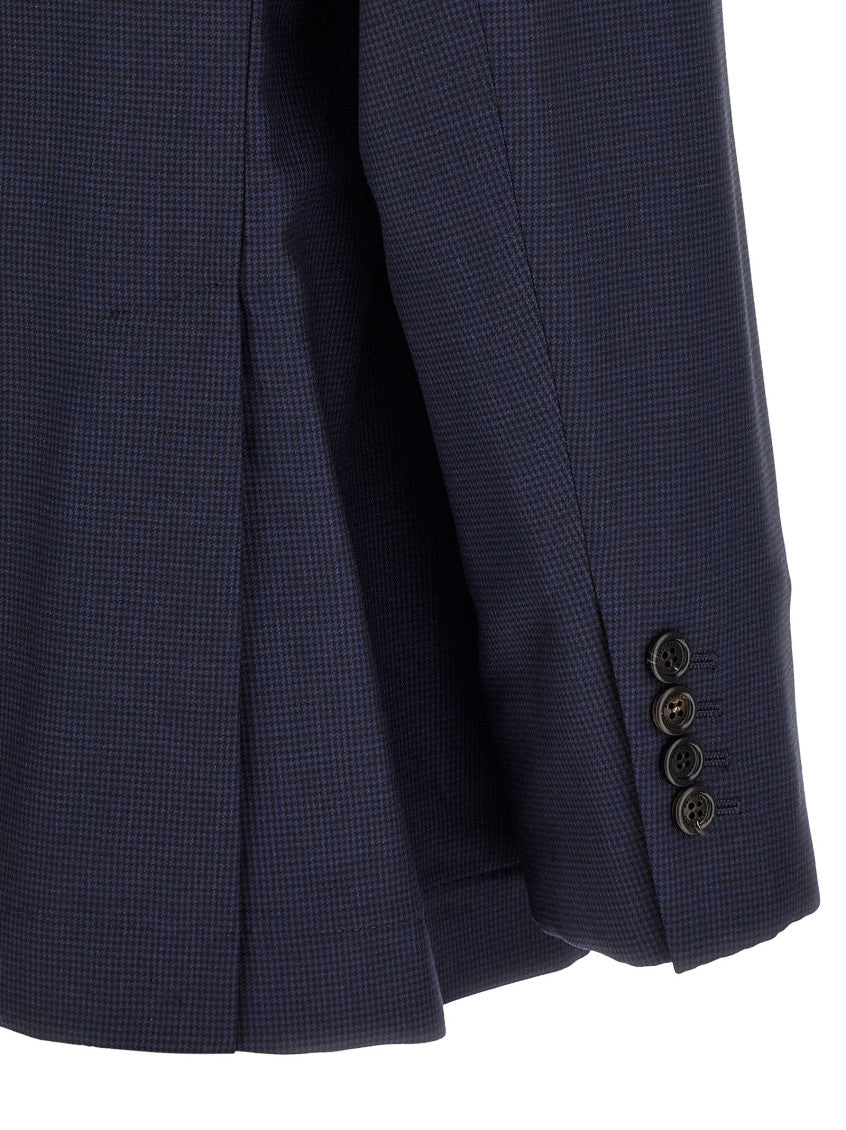 Blue Notched Lapel Blazer 4