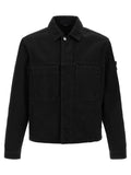 Black Shirt Collar Jacket 1