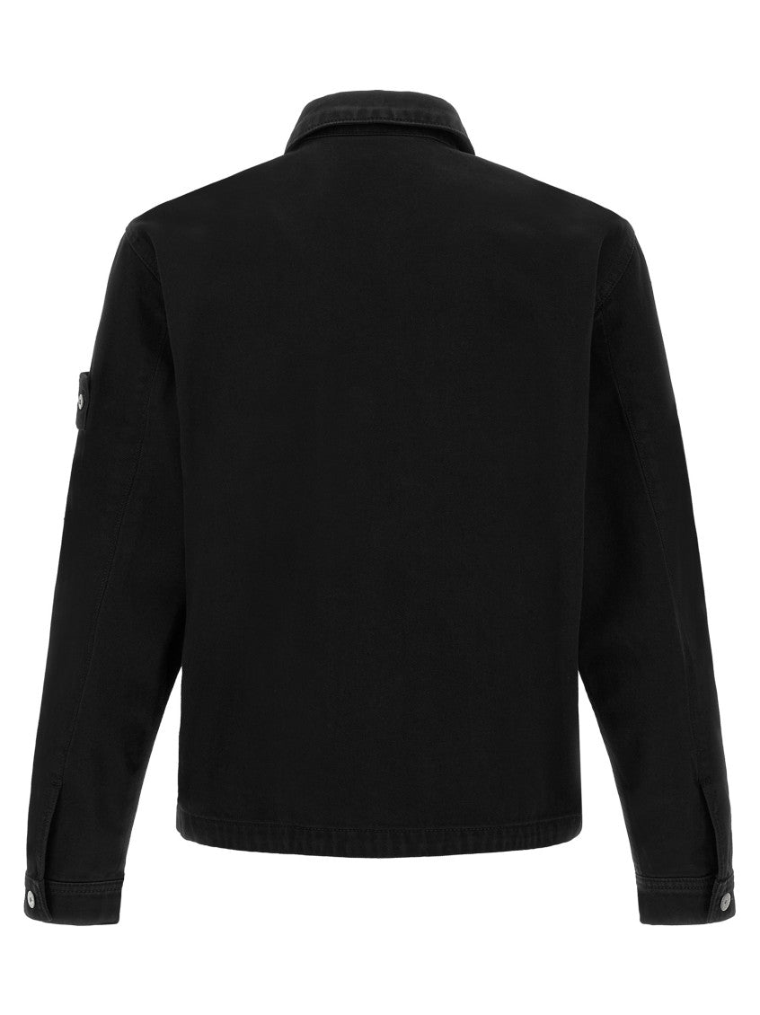 Black Shirt Collar Jacket 2