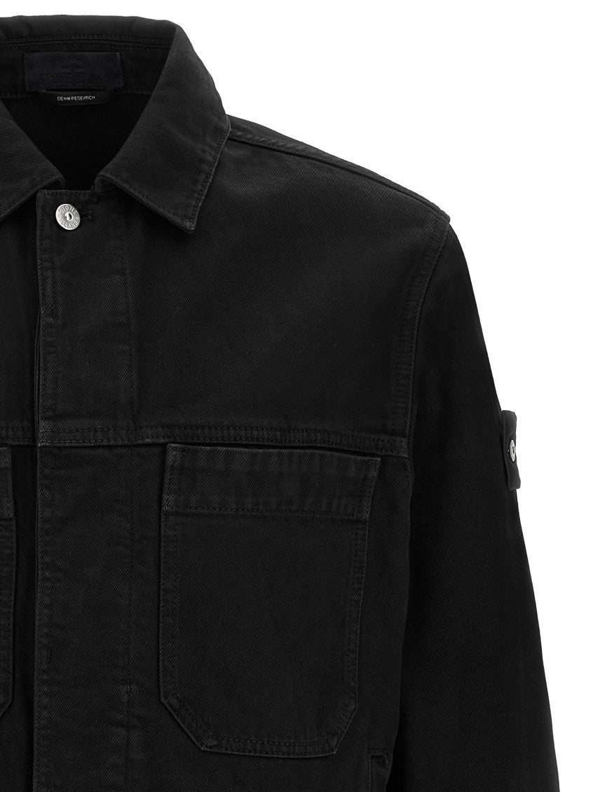Black Shirt Collar Jacket 3