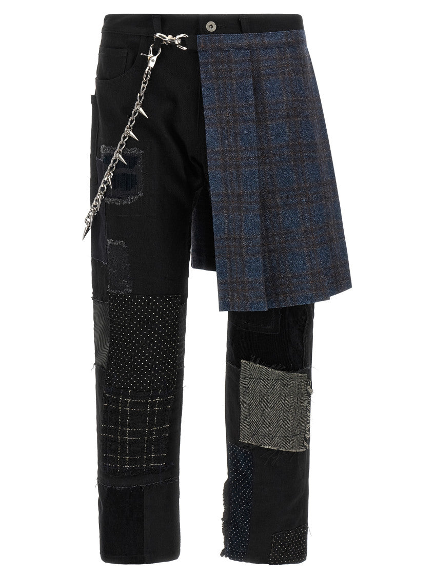 Black Straight Mid Rise Jeans 1
