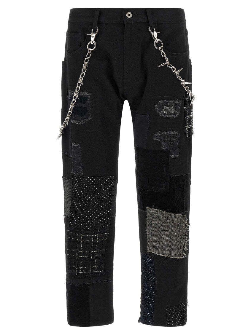 Black Straight Mid Rise Jeans 2
