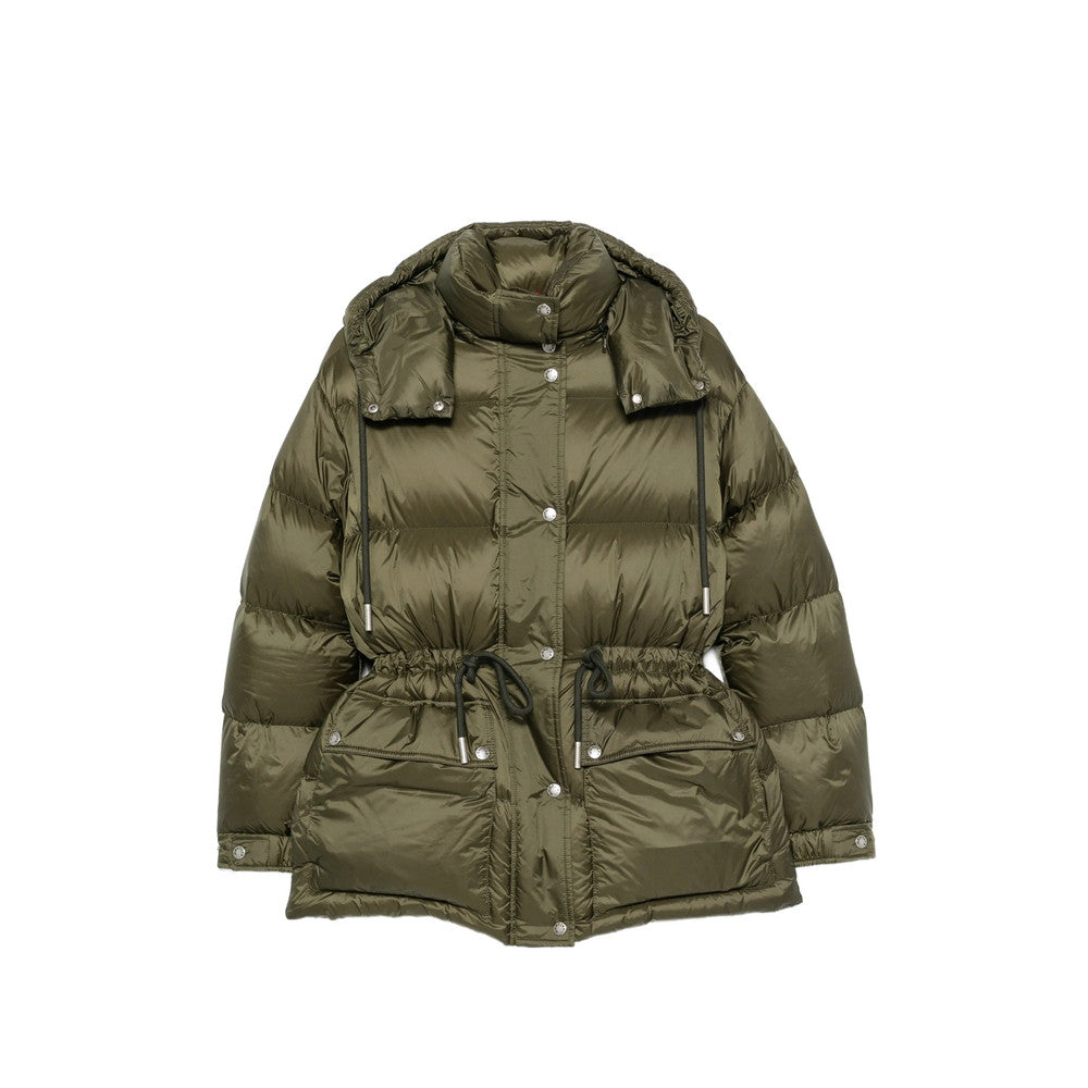 Green Quilted Hood Jacket 1