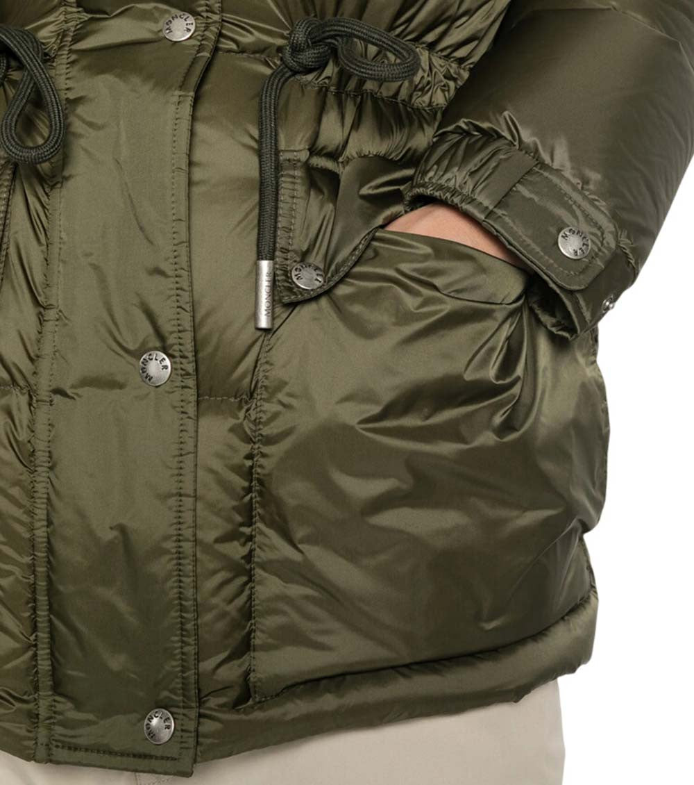 Green Quilted Hood Jacket 4