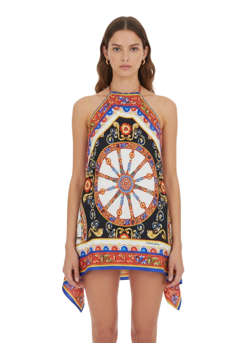 Multicolor Printed Halter Neck Top 3