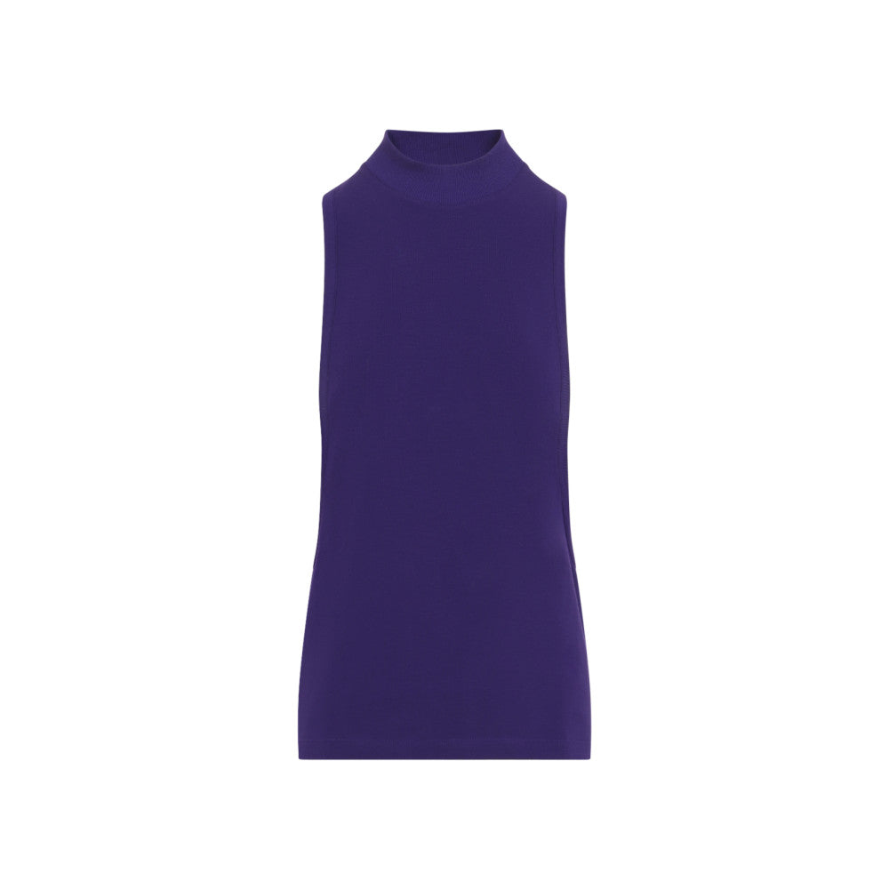 Purple Mock Collar Top 1