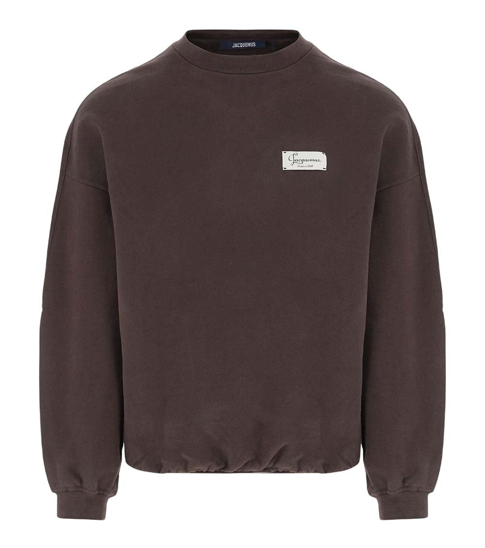 Brown Logo Crew Neck Sweatshirt 1