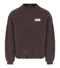 Brown Logo Crew Neck Sweatshirt 1