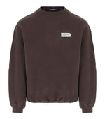 Brown Logo Crew Neck Sweatshirt 1