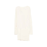 White Boat Neck Mini Dress 1