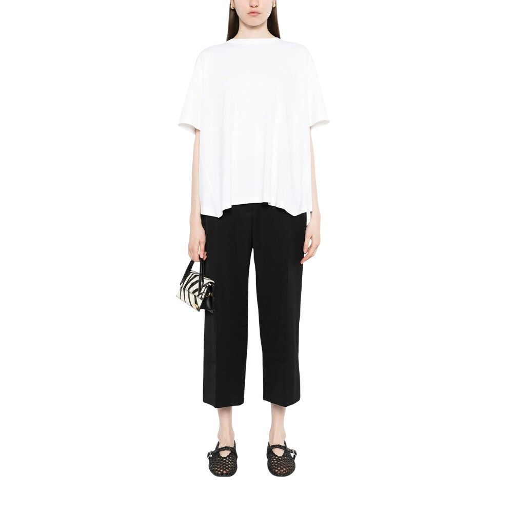 White Round Neck T-Shirt 1