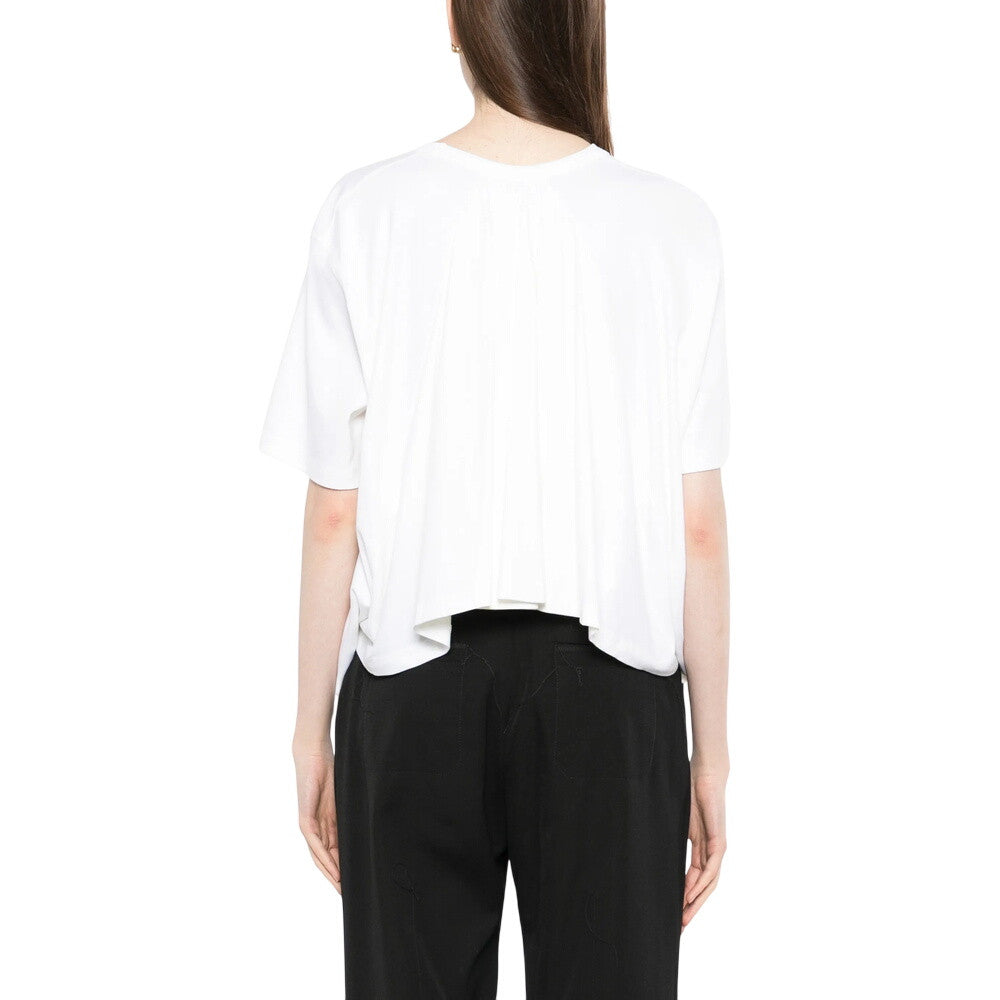 White Round Neck T-Shirt 2