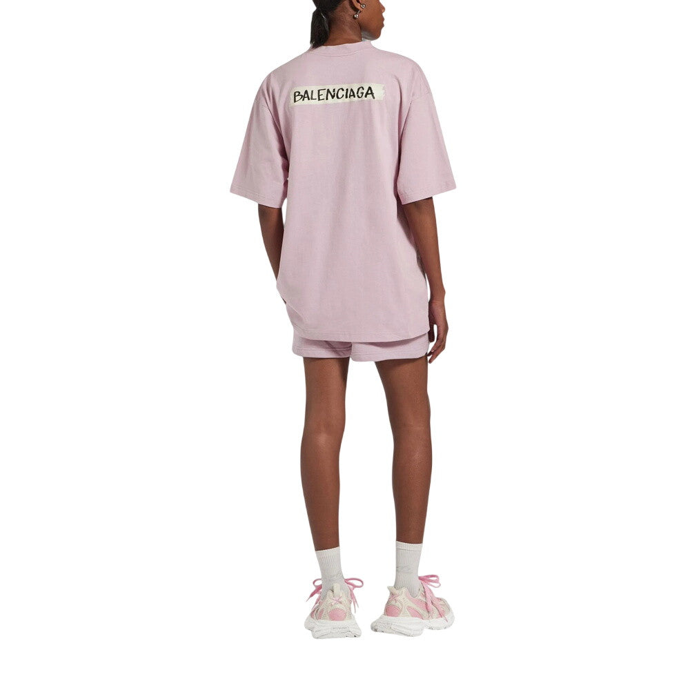 Pink Logo Crew Neck T-Shirt 2