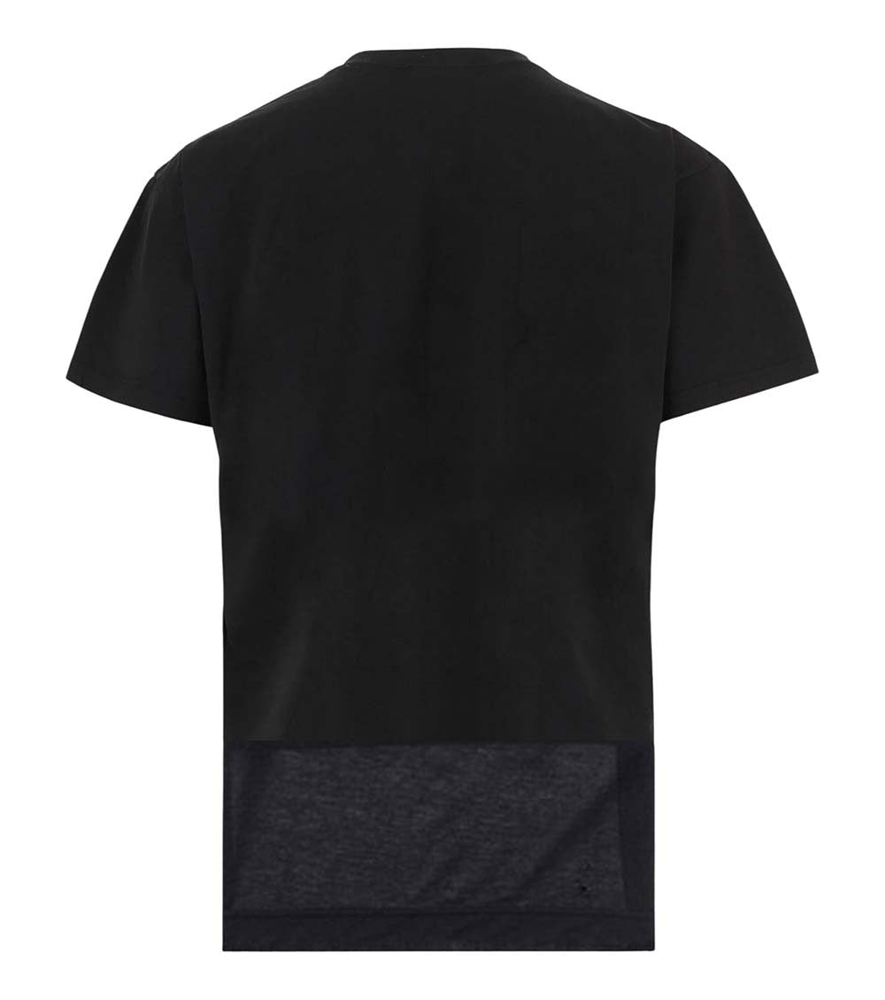 Black Graphic Crew Neck T-Shirt 2