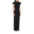 Black Boat Neck Maxi Dress 1