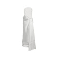 Silver Strapless Maxi Dress 1
