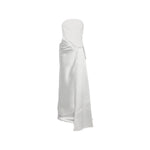 Silver Strapless Maxi Dress 1