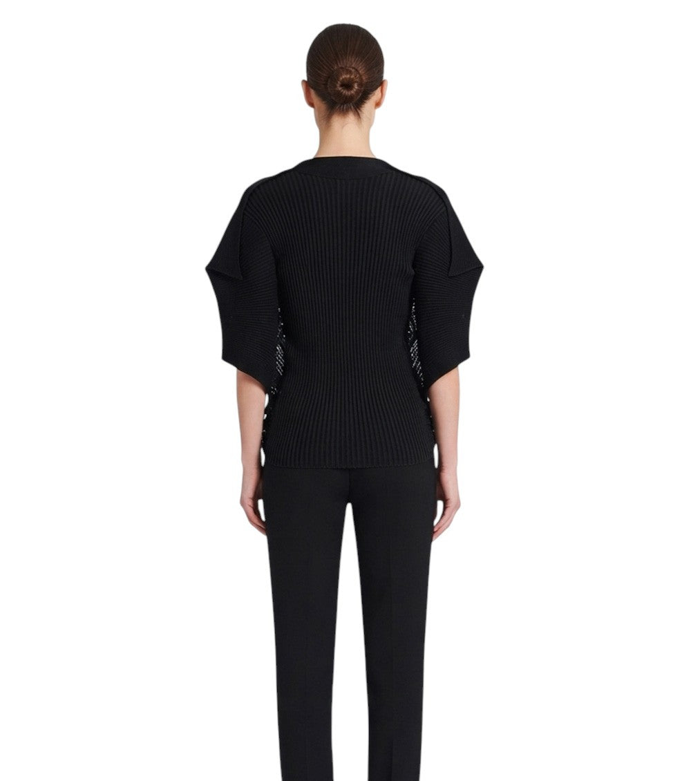 Black Mock Collar Top 2