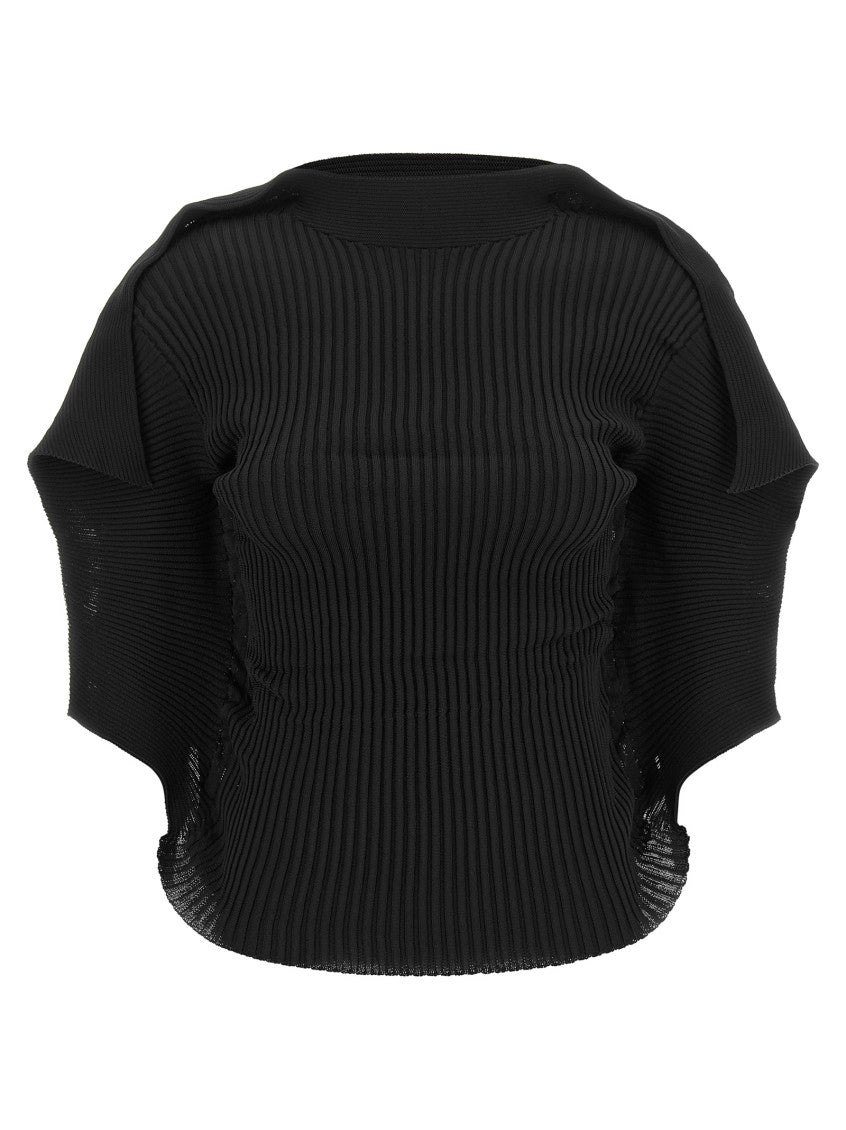 Black Mock Collar Top 3