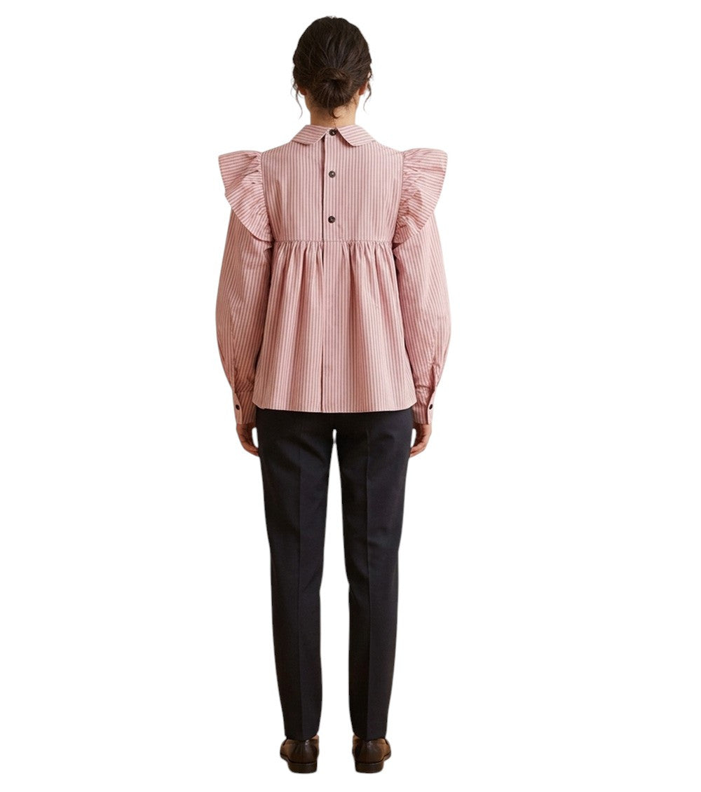 Pink Regular Stripes Shirt 2