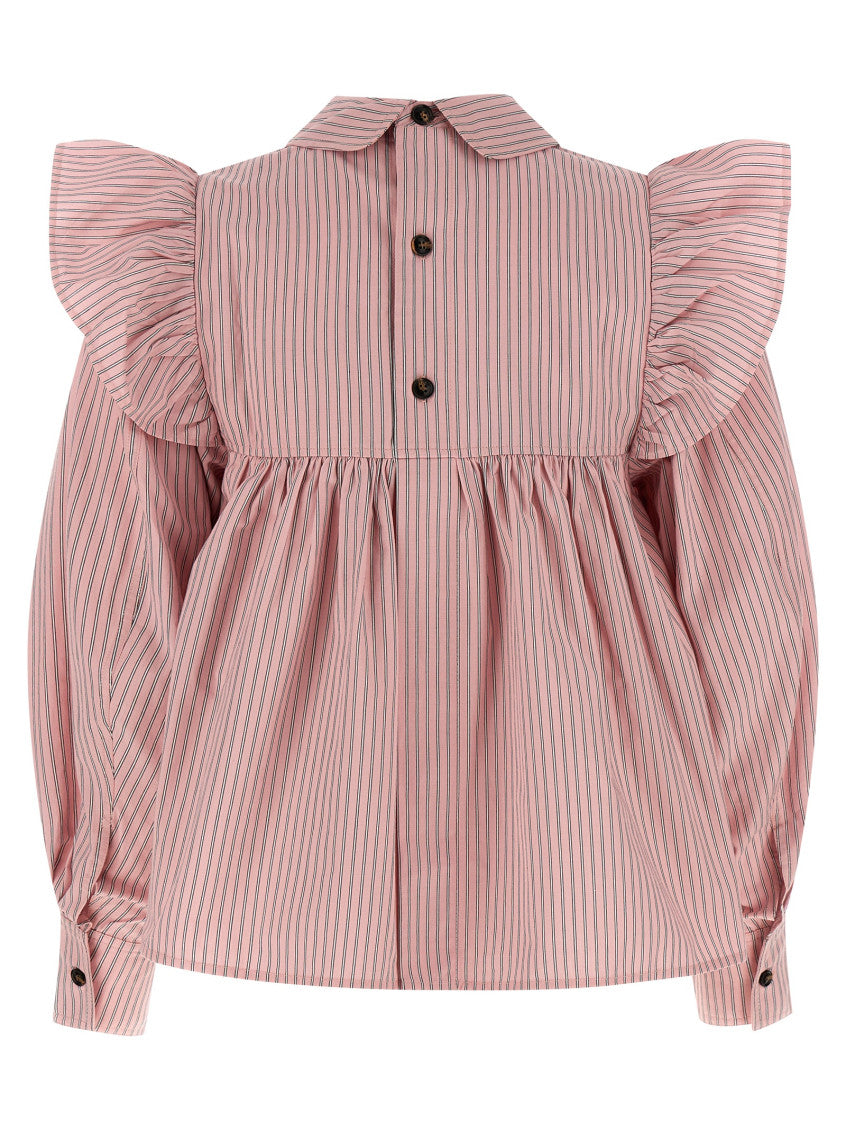 Pink Regular Stripes Shirt 4
