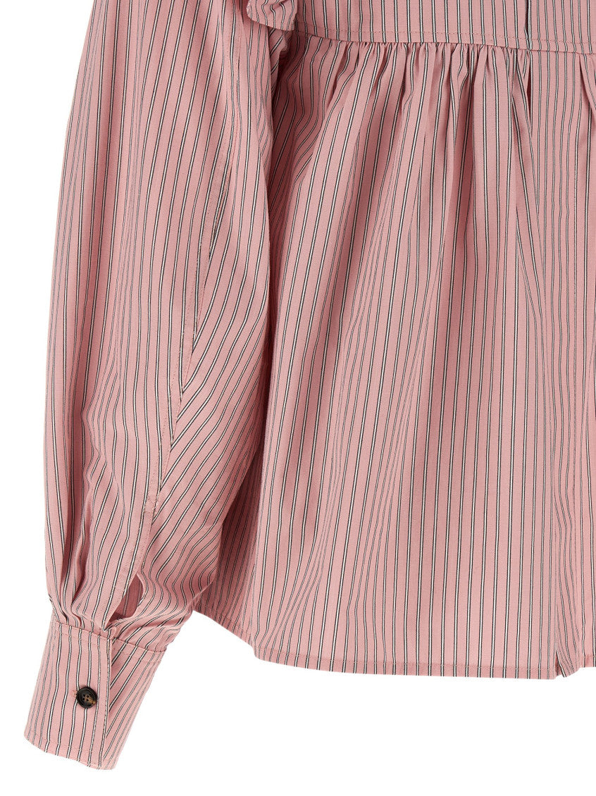 Pink Regular Stripes Shirt 6