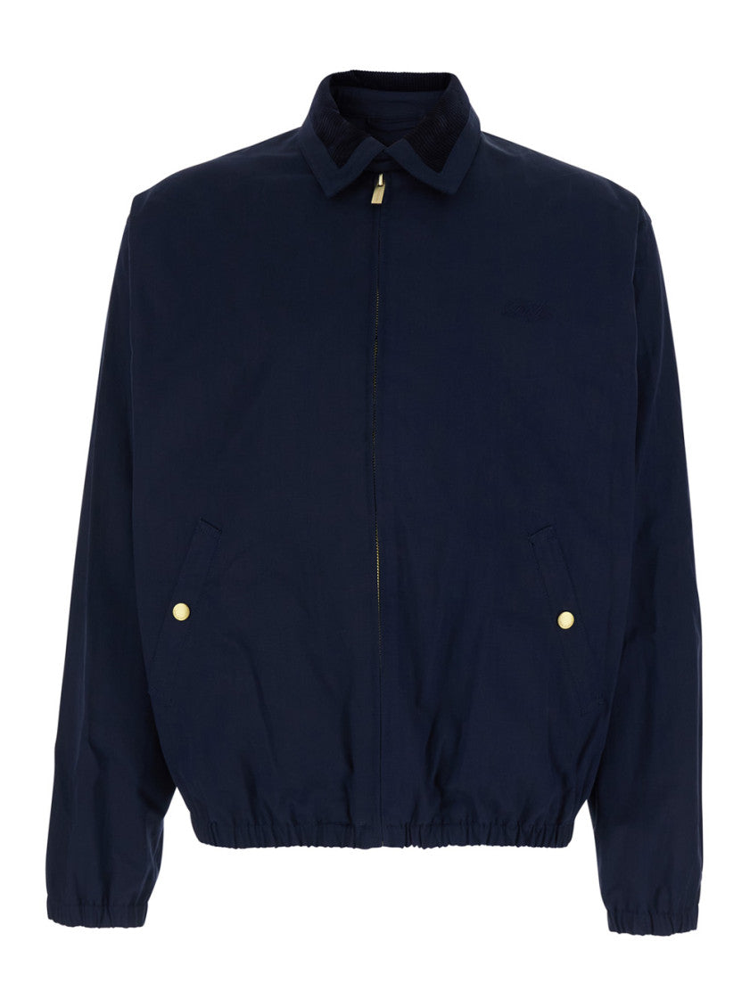 Navy Blue Shirt Collar Jacket 1