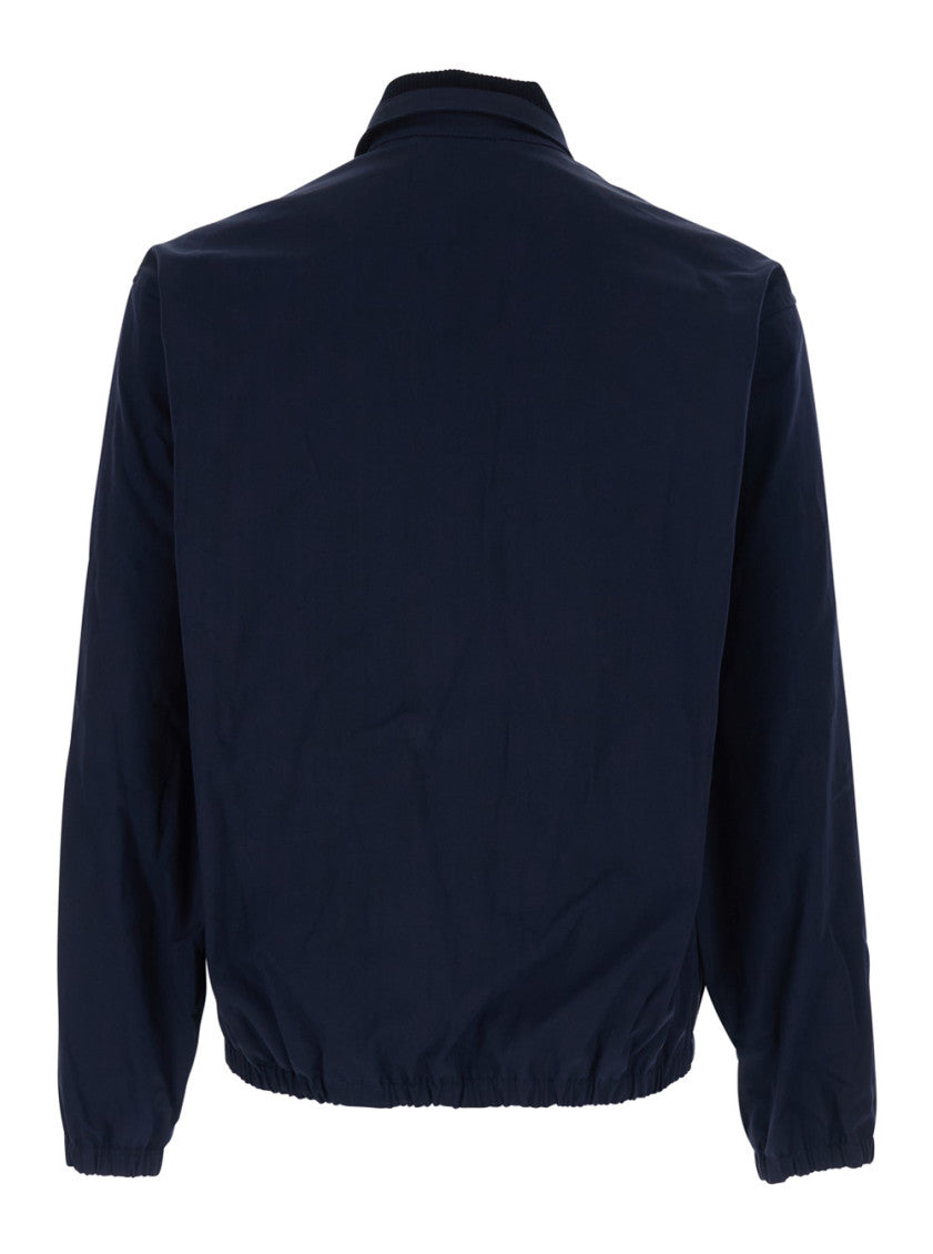 Navy Blue Shirt Collar Jacket 2