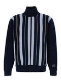 Navy Blue Stripes Cardigan 1