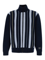Navy Blue Stripes Cardigan 1