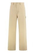 Beige Flat Front Pants 1