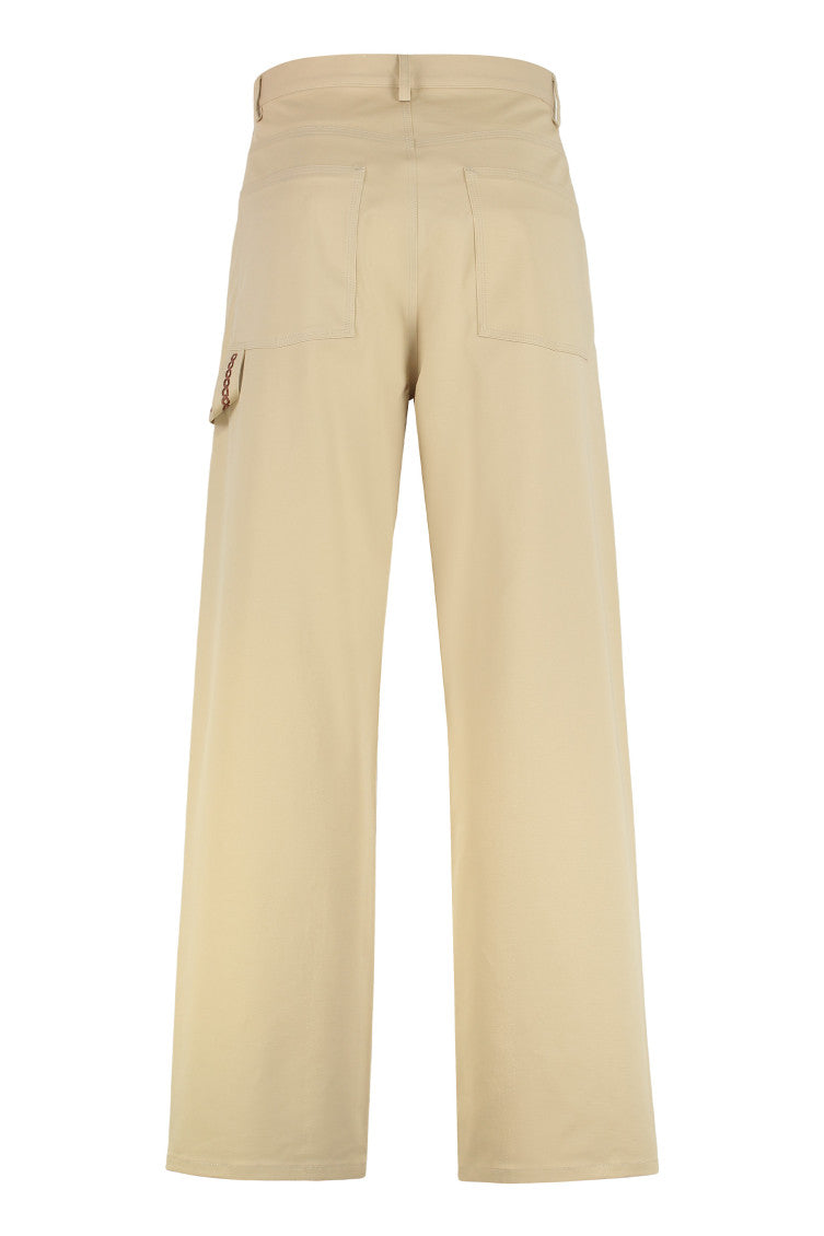 Beige Flat Front Pants 2