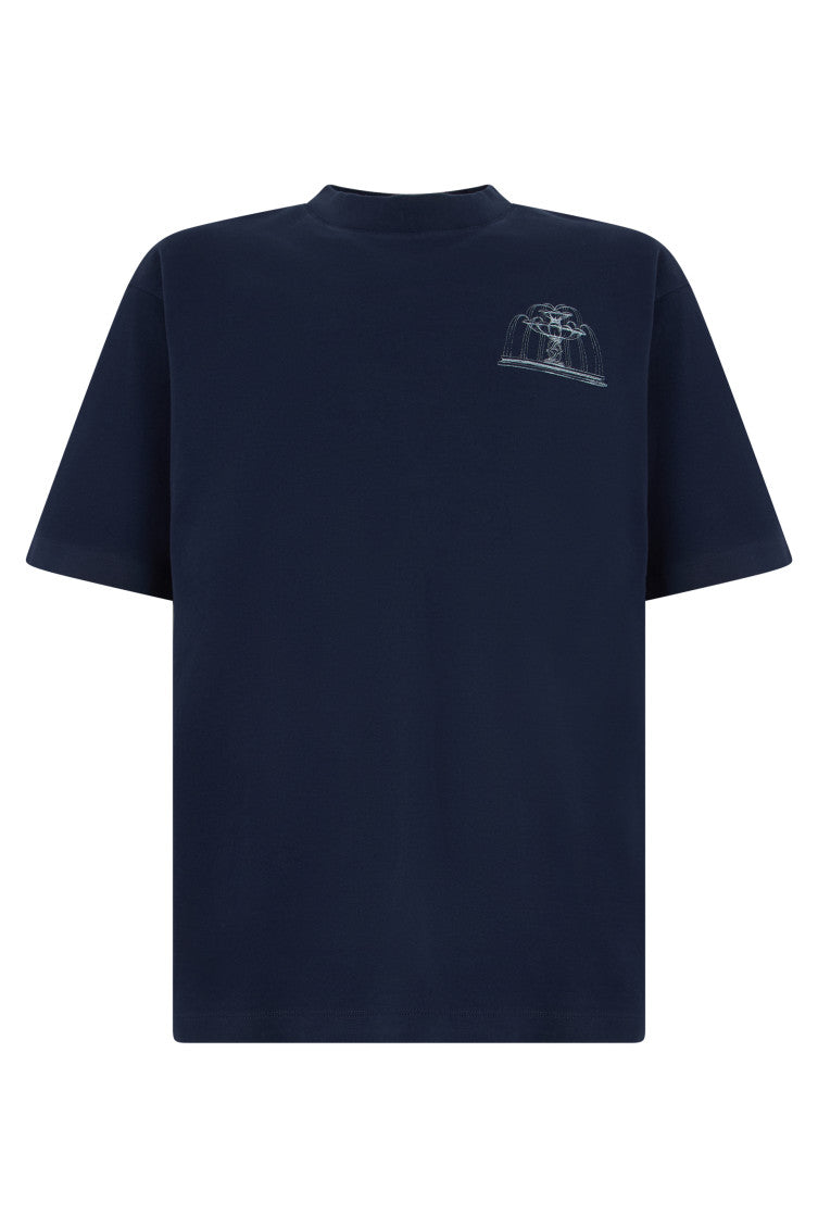 Navy Blue Printed T-Shirt 1