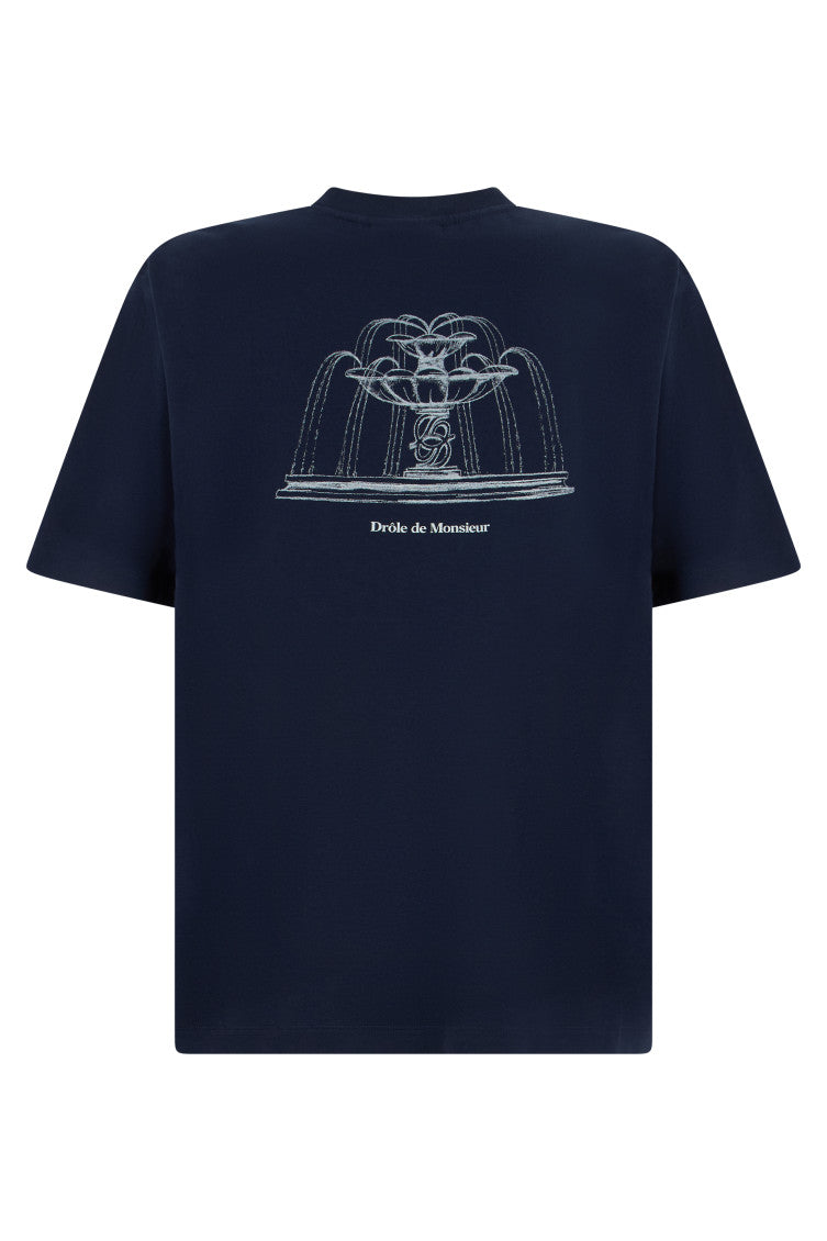 Navy Blue Printed T-Shirt 2
