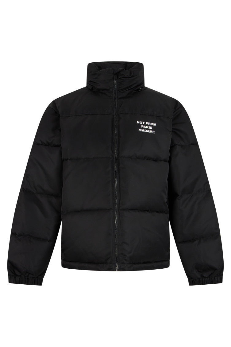 Black Quilted Regular Jacket 1