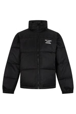 Black Quilted Regular Jacket 1