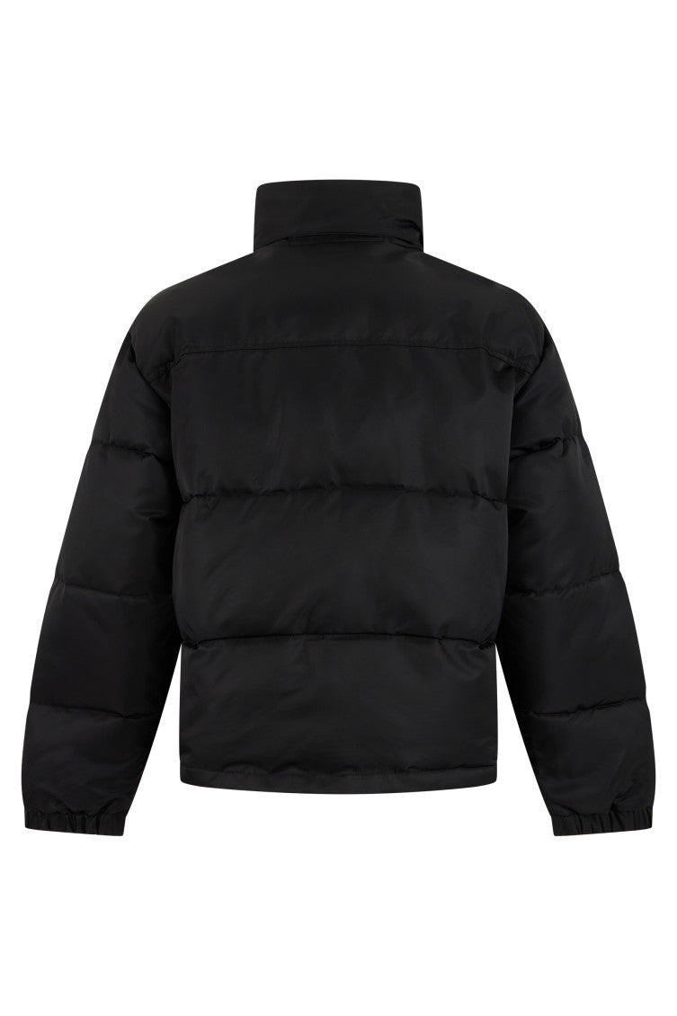 Black Quilted Regular Jacket 2