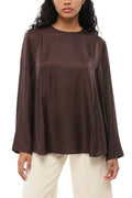 Brown Round Neck Top 1