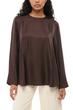 Brown Round Neck Top 1