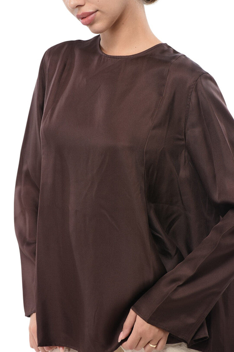 Brown Round Neck Top 3