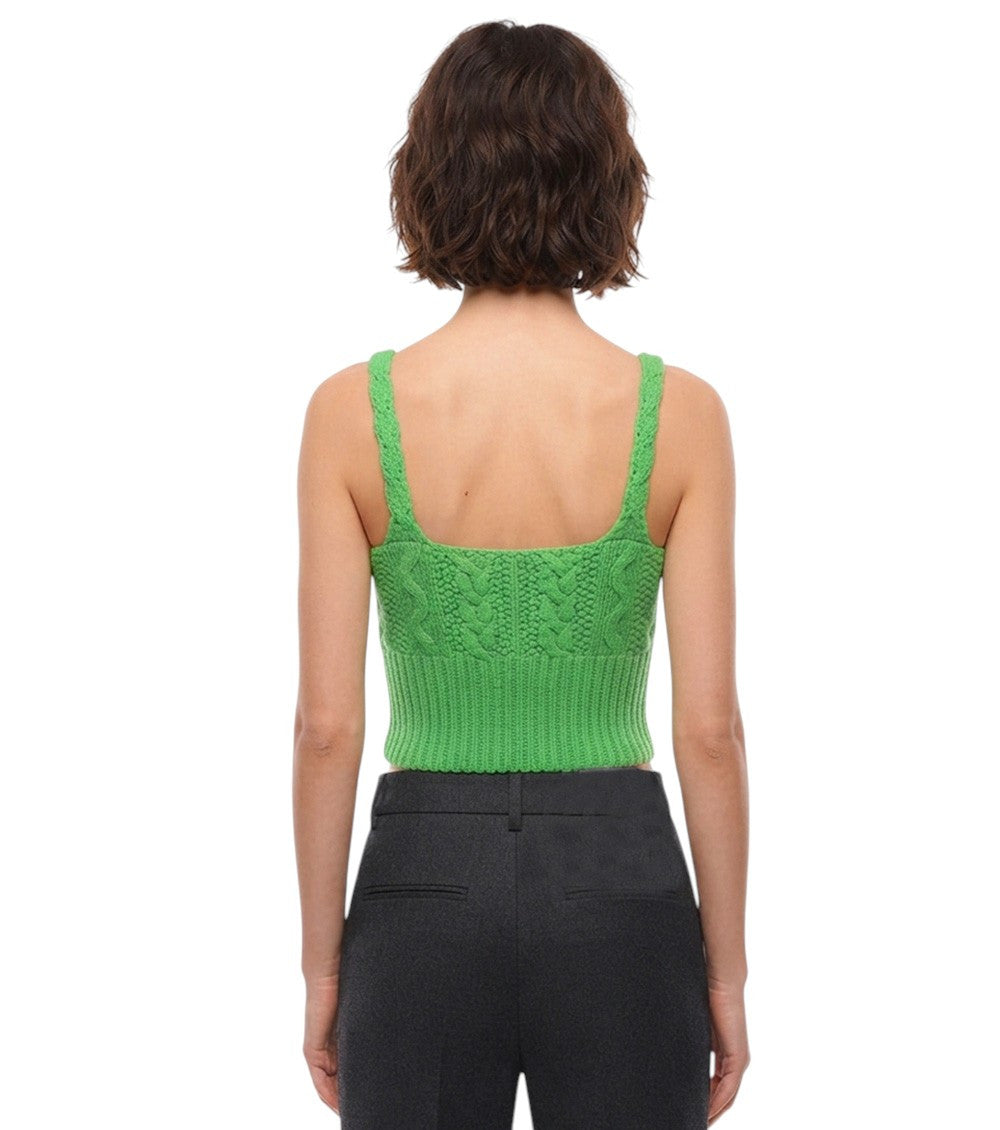 Green V Neck Top 2