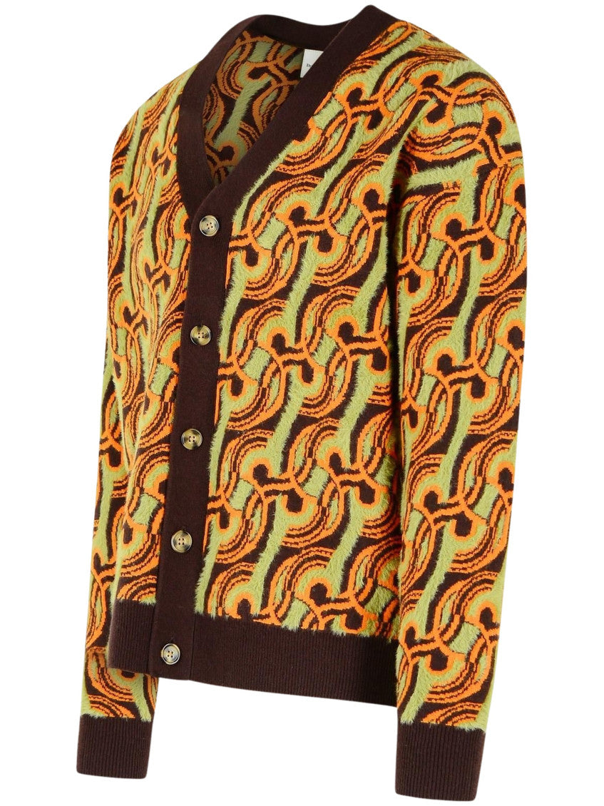 Khaki V Neck Cardigan 3